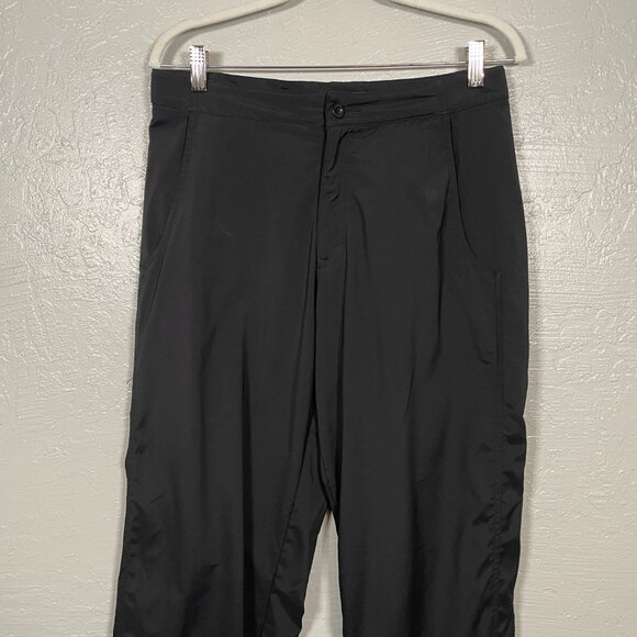 Royal Robbins Women 10 Black Hiking Pants Quick Dry Button Hem Adjustable Waist - Picture 3 of 11